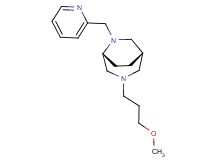 (1S*,5R*)-3-(3-methoxypropyl)-6-(2-pyridinylmethyl)-3,6-diazabicyclo[3.2.2]nonane