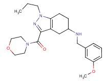 N-(3-methoxybenzyl)-3-(4-morpholinylcarbonyl)-1-propyl-4,5,6,7-tetrahydro-1H-indazol-5-amine