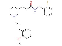 N-(2-fluorobenzyl)-3-{1-[(2E)-3-(2-methoxyphenyl)-2-propen-1-yl]-3-piperidinyl}propanamide