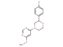 2-(4-chlorophenyl)-4-(6-methoxypyrimidin-4-yl)morpholine