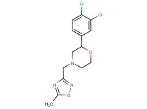 2-(3,4-dichlorophenyl)-4-[(5-methyl-1,2,4-oxadiazol-3-yl)methyl]morpholine