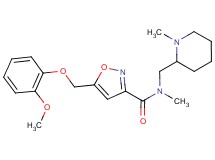 5-[(2-methoxyphenoxy)methyl]-N-methyl-N-[(1-methylpiperidin-2-yl)methyl]isoxazole-3-carboxamide