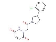1-{2-[3-(2-chlorophenyl)pyrrolidin-1-yl]-2-oxoethyl}-1,2-dihydropyridazine-3,6-dione