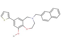 4-(2-naphthylmethyl)-7-(2-thienyl)-2,3,4,5-tetrahydro-1,4-benzoxazepin-9-ol