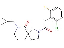 2-[(2-chloro-6-fluorophenyl)acetyl]-7-(cyclopropylmethyl)-2,7-diazaspiro[4.5]decan-6-one
