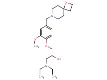 1-(diethylamino)-3-[2-methoxy-4-(1-oxa-7-azaspiro[3.5]non-7-ylmethyl)phenoxy]propan-2-ol