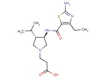 3-(rel-(3R,4S)-3-{[(2-amino-4-ethyl-1,3-thiazol-5-yl)carbonyl]amino}-4-isopropyl-1-pyrrolidinyl)propanoic acid dihydrochloride