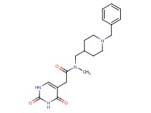 N-[(1-benzyl-4-piperidinyl)methyl]-2-(2,4-dioxo-1,2,3,4-tetrahydro-5-pyrimidinyl)-N-methylacetamide