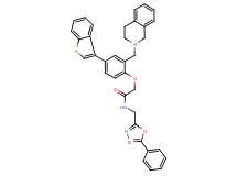 2-[4-(1-benzothien-3-yl)-2-(3,4-dihydro-2(1H)-isoquinolinylmethyl)phenoxy]-N-[(5-phenyl-1,3,4-oxadiazol-2-yl)methyl]acetamide