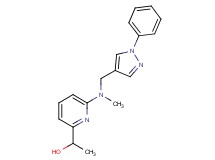 1-(6-{methyl[(1-phenyl-1H-pyrazol-4-yl)methyl]amino}-2-pyridinyl)ethanol