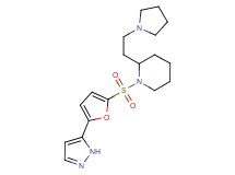 1-{[5-(1H-pyrazol-5-yl)-2-furyl]sulfonyl}-2-[2-(1-pyrrolidinyl)ethyl]piperidine
