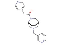 (1S*,5R*)-6-(4-pyridinylacetyl)-3-(3-pyridinylmethyl)-3,6-diazabicyclo[3.2.2]nonane