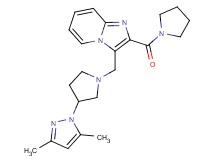 3-{[3-(3,5-dimethyl-1H-pyrazol-1-yl)pyrrolidin-1-yl]methyl}-2-(pyrrolidin-1-ylcarbonyl)imidazo[1,2-a]pyridine