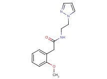 2-(2-methoxyphenyl)-N-[2-(1H-pyrazol-1-yl)ethyl]acetamide