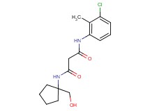 N-(3-chloro-2-methylphenyl)-N'-[1-(hydroxymethyl)cyclopentyl]malonamide