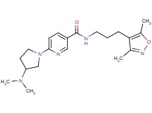 6-[3-(dimethylamino)-1-pyrrolidinyl]-N-[3-(3,5-dimethyl-4-isoxazolyl)propyl]nicotinamide