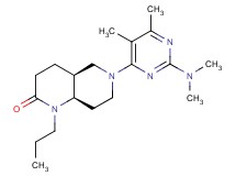 (4aS*,8aR*)-6-[2-(dimethylamino)-5,6-dimethylpyrimidin-4-yl]-1-propyloctahydro-1,6-naphthyridin-2(1H)-one
