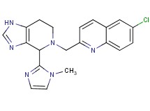 6-chloro-2-{[4-(1-methyl-1H-imidazol-2-yl)-1,4,6,7-tetrahydro-5H-imidazo[4,5-c]pyridin-5-yl]methyl}quinoline