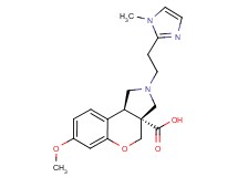 (3aR*,9bR*)-7-methoxy-2-[2-(1-methyl-1H-imidazol-2-yl)ethyl]-1,2,3,9b-tetrahydrochromeno[3,4-c]pyrrole-3a(4H)-carboxylic acid