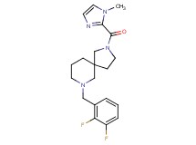 7-(2,3-difluorobenzyl)-2-[(1-methyl-1H-imidazol-2-yl)carbonyl]-2,7-diazaspiro[4.5]decane
