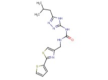 N-(5-isobutyl-4H-1,2,4-triazol-3-yl)-N'-{[2-(2-thienyl)-1,3-thiazol-4-yl]methyl}urea