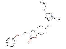 8-[(1-allyl-3-methyl-1H-pyrazol-4-yl)methyl]-3-(2-phenoxyethyl)-1-oxa-3,8-diazaspiro[4.5]decan-2-one