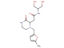 N-[2-hydroxy-1-(hydroxymethyl)ethyl]-2-{1-[(5-methyl-2-furyl)methyl]-3-oxo-2-piperazinyl}acetamide