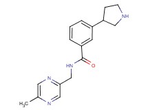 N-[(5-methyl-2-pyrazinyl)methyl]-3-(3-pyrrolidinyl)benzamide hydrochloride