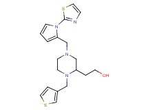 2-[4-{[1-(1,3-thiazol-2-yl)-1H-pyrrol-2-yl]methyl}-1-(3-thienylmethyl)-2-piperazinyl]ethanol