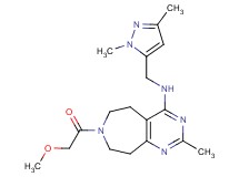 N-[(1,3-dimethyl-1H-pyrazol-5-yl)methyl]-7-(methoxyacetyl)-2-methyl-6,7,8,9-tetrahydro-5H-pyrimido[4,5-d]azepin-4-amine
