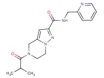 5-isobutyryl-N-(pyridin-2-ylmethyl)-4,5,6,7-tetrahydropyrazolo[1,5-a]pyrazine-2-carboxamide
