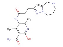 2-hydroxy-4,6-dimethyl-5-{[3-(5,6,7,8-tetrahydro-4H-pyrazolo[1,5-a][1,4]diazepin-2-yl)propanoyl]amino}nicotinamide hydrochloride