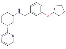 N-[3-(cyclopentyloxy)benzyl]-1-(2-pyrimidinyl)-3-piperidinamine