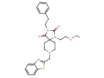 8-(1,3-benzothiazol-2-ylmethyl)-1-(2-methoxyethyl)-3-(2-phenylethyl)-1,3,8-triazaspiro[4.5]decane-2,4-dione