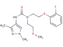 N'-(1,3-dimethyl-1H-pyrazol-4-yl)-N-[2-(2-fluorophenoxy)ethyl]-N-(2-methoxyethyl)urea