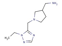 ({1-[(1-ethyl-1H-1,2,4-triazol-5-yl)methyl]pyrrolidin-3-yl}methyl)amine