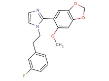 1-[2-(3-fluorophenyl)ethyl]-2-(6-methoxy-1,3-benzodioxol-5-yl)-1H-imidazole