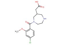 [1-(4-chloro-2-methoxybenzoyl)-1,4-diazepan-6-yl]acetic acid