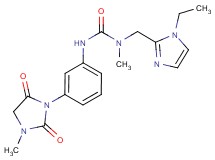 N-[(1-ethyl-1H-imidazol-2-yl)methyl]-N-methyl-N'-[3-(3-methyl-2,5-dioxoimidazolidin-1-yl)phenyl]urea