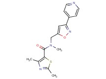 N,2,4-trimethyl-N-{[3-(4-pyridinyl)-5-isoxazolyl]methyl}-1,3-thiazole-5-carboxamide