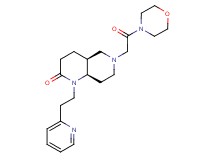 (4aS*,8aR*)-6-(2-morpholin-4-yl-2-oxoethyl)-1-(2-pyridin-2-ylethyl)octahydro-1,6-naphthyridin-2(1H)-one