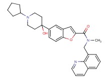 5-(1-cyclopentyl-4-hydroxy-4-piperidinyl)-N-methyl-N-(8-quinolinylmethyl)-1-benzofuran-2-carboxamide