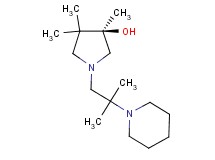(3R)-3,4,4-trimethyl-1-[2-methyl-2-(1-piperidinyl)propyl]-3-pyrrolidinol