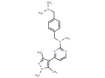 N-{4-[(dimethylamino)methyl]benzyl}-N-methyl-4-(1,3,5-trimethyl-1H-pyrazol-4-yl)pyrimidin-2-amine