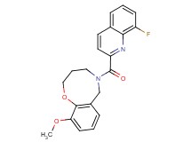 5-[(8-fluoro-2-quinolinyl)carbonyl]-10-methoxy-3,4,5,6-tetrahydro-2H-1,5-benzoxazocine