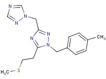 1-(4-methylbenzyl)-5-[2-(methylthio)ethyl]-3-(1H-1,2,4-triazol-1-ylmethyl)-1H-1,2,4-triazole