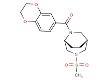 (1R*,5R*)-6-(2,3-dihydro-1,4-benzodioxin-6-ylcarbonyl)-3-(methylsulfonyl)-3,6-diazabicyclo[3.2.2]nonane