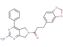 6-[3-(1,3-benzodioxol-5-yl)propanoyl]-4-phenyl-6,7-dihydro-5H-pyrrolo[3,4-d]pyrimidin-2-amine