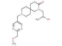 2-(2-hydroxypropyl)-9-{[2-(methoxymethyl)pyrimidin-5-yl]methyl}-2,9-diazaspiro[5.5]undecan-3-one