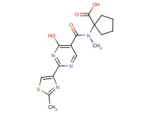 1-[{[4-hydroxy-2-(2-methyl-1,3-thiazol-4-yl)pyrimidin-5-yl]carbonyl}(methyl)amino]cyclopentanecarboxylic acid
